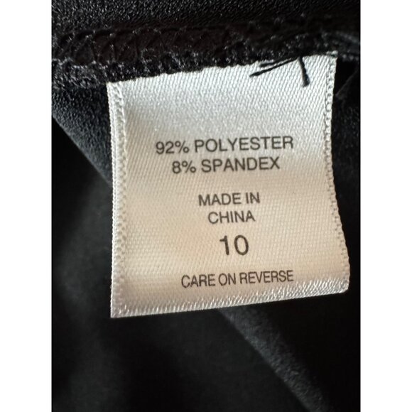 7th Avenue New York & Company Black Skirt Size 10 Polyester Spandex Blend With R - Picture 5 of 7